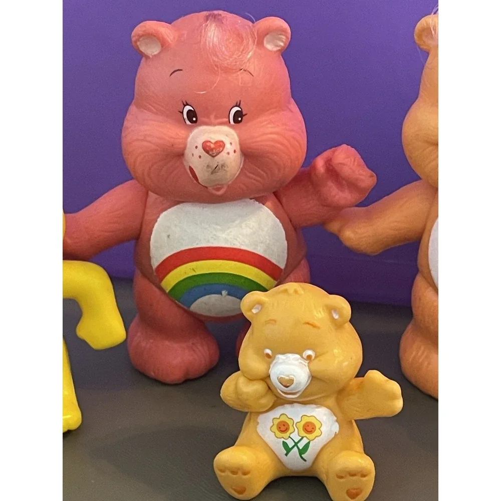 Care Bears Figures Moveable Arms Legs Lot Of 7